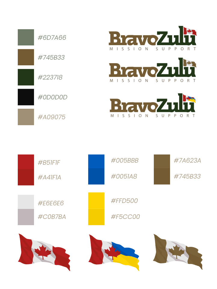 Bravo Zulu colour palette